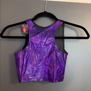 Freedomravewear reversible crop top